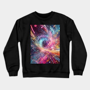 Multicolor digital art: an explosion of creativity. Crewneck Sweatshirt